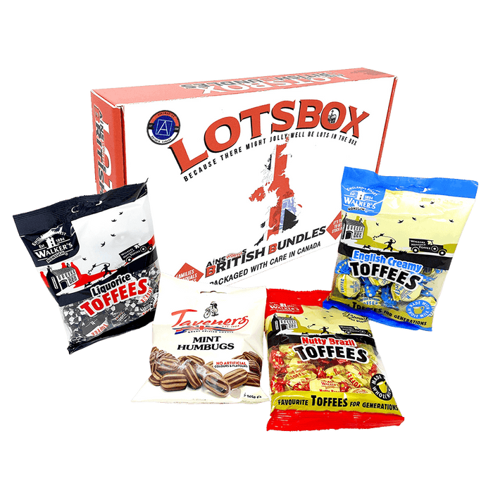 Walkers Nonsuch Toffee & Taveners Mint Humbugs British Candy Giftbox - British Bundles Canada
