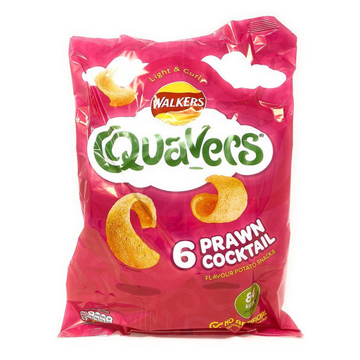 Walkers Quavers Prawn Cocktail 6 pack (6 x 16g) - British Bundles