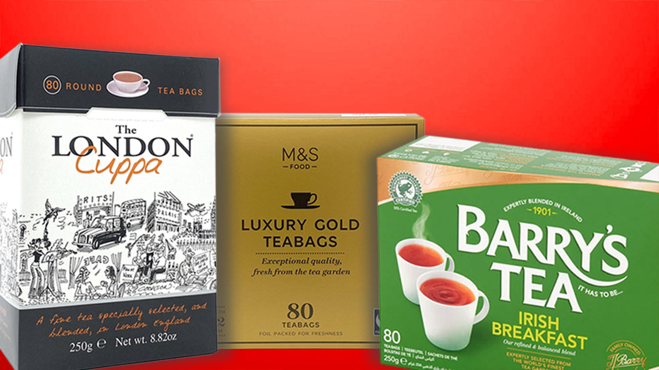 British Tea available in Canada The London Cuppa, M&S Luxury Gold, Barry`s Irish Breakfast