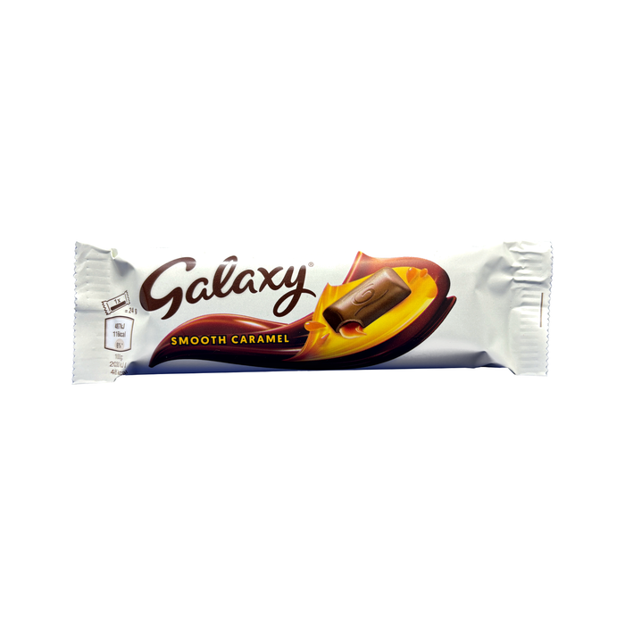 Galaxy Smooth Caramel 48g British chocolate bar front package