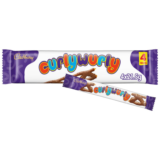 Cadbury Curly Wurly 4 Pack 86g - British Bundles