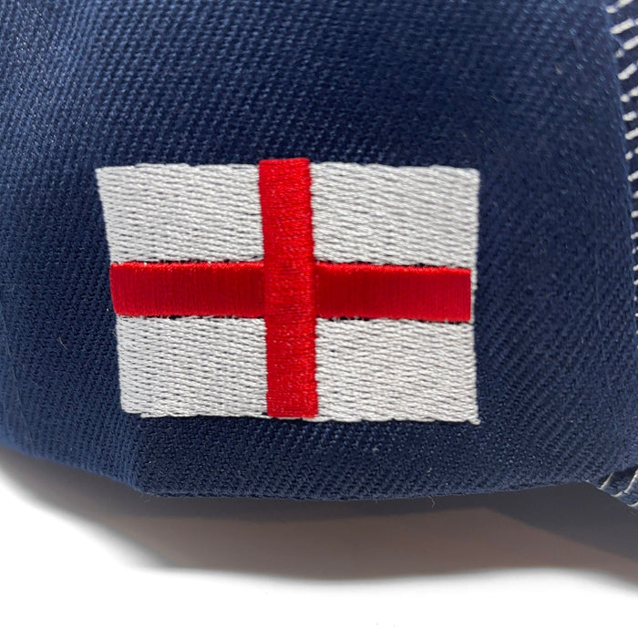 England 3D Embroidered Cap Navy - British Bundles