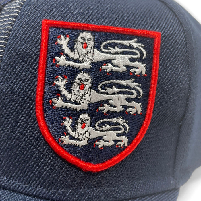 England 3D Embroidered Cap Navy - British Bundles