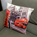 London Telephone Box and Bus Cushion Cover 18x18in - British Bundles