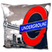 London Underground and Tower Bridge Cushion Cover 18x18in - British Bundles