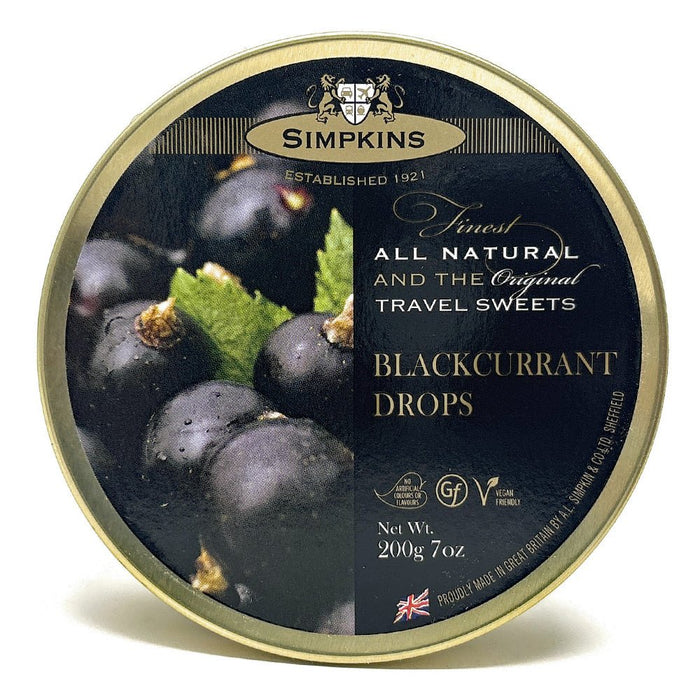 Simpkins Blackcurrant Drops 200g - British Bundles