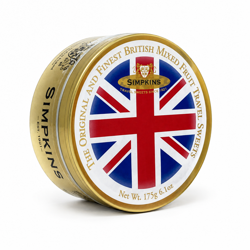 Simpkins Mixed Fruit Drops Union Jack tin 175g