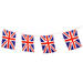 Union Jack String Flag Banner 12x18in 25ft - British Bundles