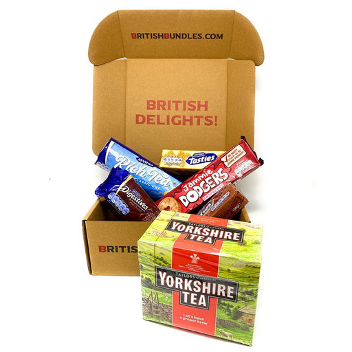 British Tea & Biscuits Selection (5 Biscuits & Your Choice of Tea) - British Bundles