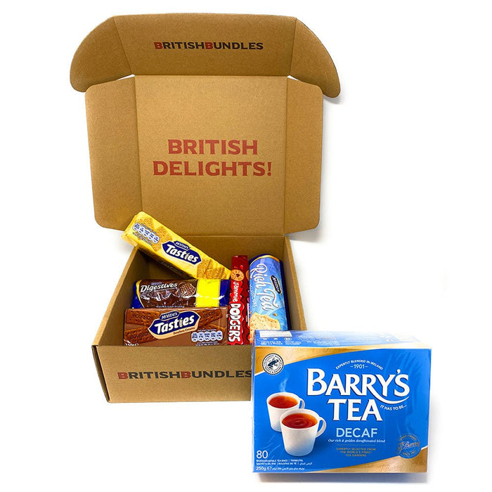 British Tea & Biscuits Selection (5 Biscuits & Your Choice of Tea) - British Bundles