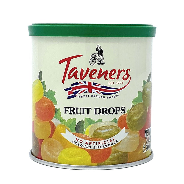 Taveners Fruit Drops 200g - British Bundles