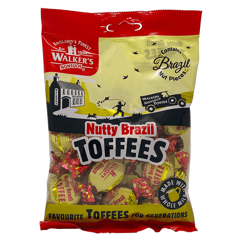 Walkers Nonsuch Nutty Brazil Toffees 150g - British Bundles