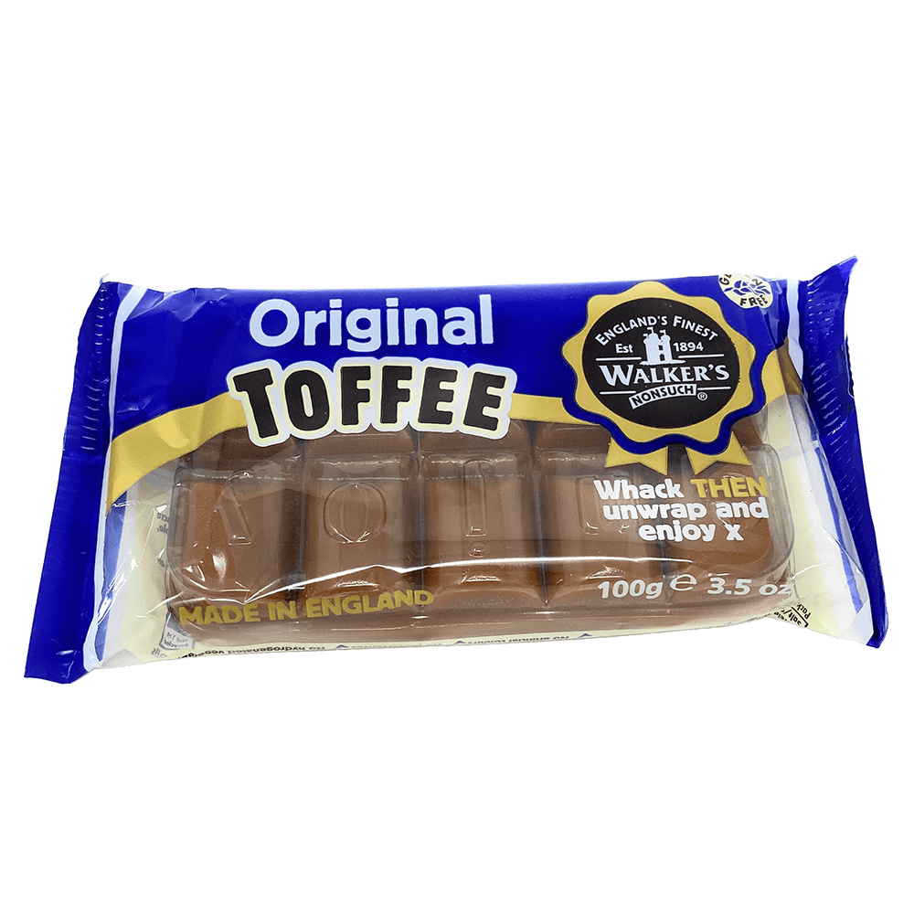 Walkers Nonsuch Original Toffee 100g Bar British Bundles