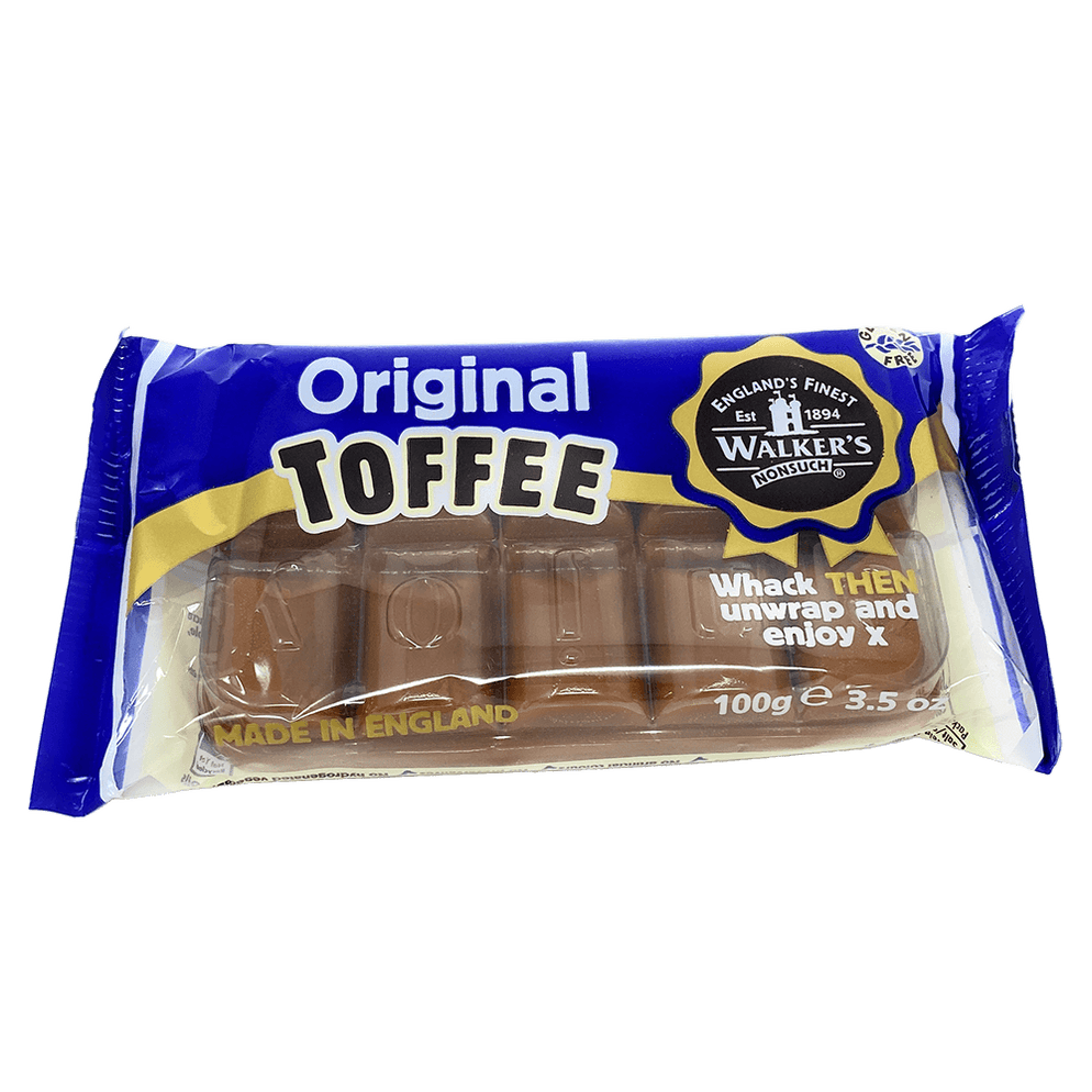 Walkers Nonsuch Original Toffee 100g Bar British Bundles